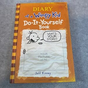 Diary of a Wimpy Kid Do-It-Yourself Book Kids Orange Hardcover Journal Fair GUC